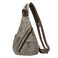 KL928 PU Leather Sling Bag Small Crossbody Backpack Shoulder Casual Daypack Rucksack for Men WomenDark Coffee