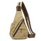 KL928 PU Leather Sling Bag Small Crossbody Backpack Shoulder Casual Daypack Rucksack for Men WomenLight Coffee