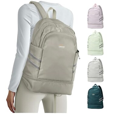 coofay Gym Backpack For Women Waterproof Backpack With Shoe Compartment Lightweight Travel Backpack Workout Sports Backpacks Large Gym Bag