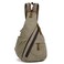 KL928 Canvas Sling Bag Small Crossbody Backpack Shoulder Casual Daypack Rucksack for Men WomenLarge VersionOlive Green