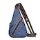 KL928 Canvas Sling Bag Small Crossbody Backpack Shoulder Casual Daypack Rucksack for Men WomenBlue