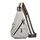 KL928 Canvas Sling Bag Small Crossbody Backpack Shoulder Casual Daypack Rucksack for Men WomenLarge VersionLeaden