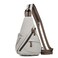 KL928 Canvas Sling Bag Small Crossbody Backpack Shoulder Casual Daypack Rucksack for Men WomenLarge VersionLeaden