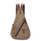 KL928 Canvas Sling Bag Small Crossbody Backpack Shoulder Casual Daypack Rucksack for Men WomenLarge VersionBrown