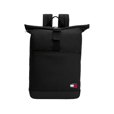 Tommy Jeans Mens Essential Daily Rolltop Backpack Black