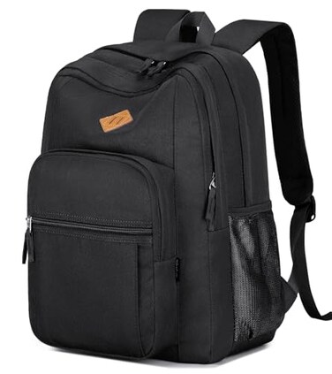 abshoo Classical Basic Womens Travel Backpack For College Men Water Resistant Bookbag Black