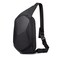 BANGE Sling Bag Waterproof Safe Protect Shell Crossbady Bag Backpack Biking Hiking Travel Shoulder Bag Black Large