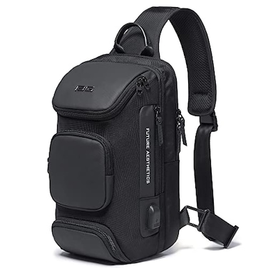 BANGE Sling Bag Waterproof Crossbody Backpack Shoulder Bag for Men