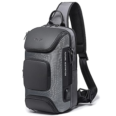 BANGE Sling Bag Waterproof Shoulder Bag for Men Casual Sports Sling Bag Every Day Bag for Men