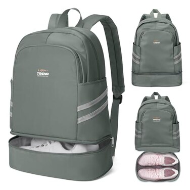 coofay Gym Backpack For Women Waterproof Backpack With Shoe Compartment Lightweight Travel Backpack Sports Backpacks Small Gym Bag