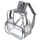 Crosstime Stadium Approved Clear Backpack 12x6x12 Clear Bag for Stadium Events Sports Festivals Concerts Gray