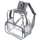 Crosstime Stadium Approved Clear Backpack 12x6x12 Clear Bag for Stadium Events Sports Festivals Concerts Gray