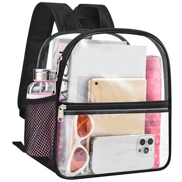 USPECLARE Clear Backpack for Stadium Approved 12612 Water proof Clear Bag for Stadium Events and Concert Work Sport Event