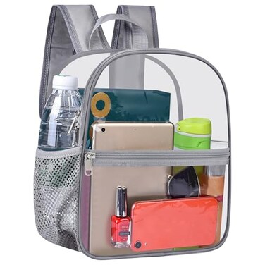 USPECLARE Clear Backpack for Stadium Approved 12612 Water proof Clear Bag for Stadium Events and Concert Work Sport Event