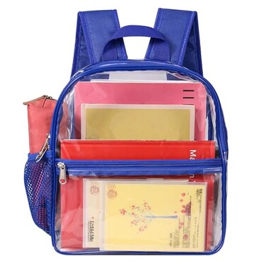 USPECLARE Clear Backpack for Stadium Approved 12612 Water proof Clear Bag for Stadium Events and Concert Work Sport Event