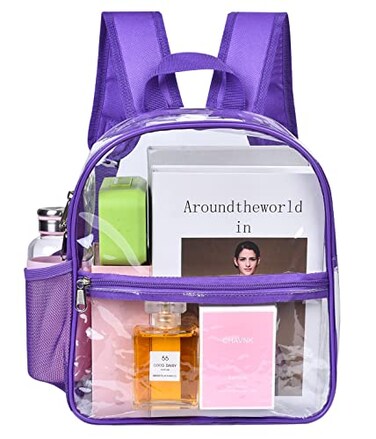 USPECLARE Clear Backpack for Stadium Approved 12612 Water proof Clear Bag for Stadium Events and Concert Work Sport Event