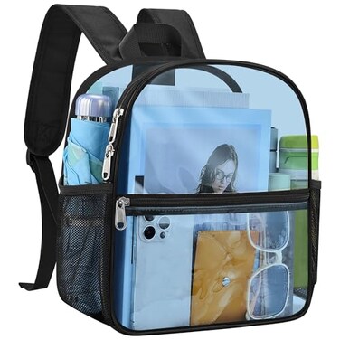 USPECLARE Clear Backpack for Stadium Approved 12612 Water proof Clear Bag for Stadium Events and Concert Work Sport Event