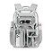 Cusangel Heavy Duty Clear Backpack Clear BookBagStadium backpack 16 x11 x5inch TPU Large Capacity See Through Backpack for Sport EventsTravel Grey