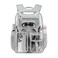 Cusangel Heavy Duty Clear Backpack Clear BookBagStadium backpack 16 x11 x5inch TPU Large Capacity See Through Backpack for Sport EventsTravel Grey