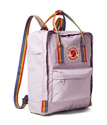 Fj&Atilde;&curren;llr&Atilde;&curren;ven Fjllrven Knken Rainbow Backpack for Men and Women Durable Fabric with Adjustable Shoulder Straps and Lightweight Backpack Pastel LavenderRainbow One Size One Size