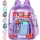 CCJPX Clear Backpack Transparent Bookbag Heavy Duty See Through Backpacks for Women Purple One Size