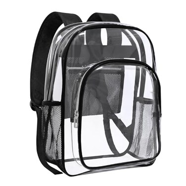 HEEYA Clear Backpack Heavy Duty Transparent Backpack for Security Sports Work Travel Stadium
