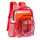 Vorspack Clear Backpack Heavy Duty PVC Transparent Backpack with Reinforced Strap for College Workplace Red