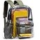 Vorspack Clear Backpack Heavy Duty PVC Transparent Backpack with Reinforced Strap for Work Green