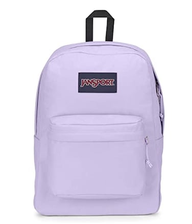 JanSport SuperBreak One Backpacks Durable Lightweight Bookbag with 1 Main Compartment Front Utility Pocket with Builtin Organizer Premium Backpack Pastel Lilac
