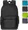 pack all 20L Lightweight Packable Backpack Water Resistant Foldable Backpack Travel Hiking Daypack with Waterproof Zippers Black
