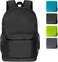 pack all 20L Lightweight Packable Backpack Water Resistant Foldable Backpack Travel Hiking Daypack with Waterproof Zippers Black