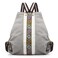 Goodhan Women Canvas Backpack Daypack Casual Shoulder Bag Vintage Heavyduty Antitheft Travel Backpack Light Grey