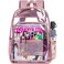 AGSDON Clear Backpack Heavy Duty Transparent Bookbag See Through PVC Backpacks for Women Pink