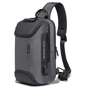 BANGE Sling Bag Anti Theft Waterproof Mens Chest Bag Shoulder bags Crossbody Sling Backpack for Men
