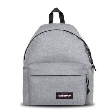 EASTPAK Padded PakR 24L Iconic Backpack with Front Pocket WaterResistant Fabric Vegan Materials Adjustable Straps Sunday Grey