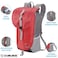 Lewis N. Clark Lewis N Clark LightweightPackable BackPack Ditty Bag with RFID Pocket for Hiking Camping Travel BackPack for Women Men 18inch RedGray