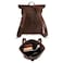 HideDrink Hide Drink Roll Top Backpack Vintage Style Rucksack with Adjustable Shoulder Straps Travel Accessory Full Grain Leather Handmade Bourbon Brown