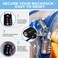 SHYLERO Clear Backpack Heavy Duty has TSA Lock 2WAY Zipper PVC Transparent Backpack Is Extra Large H18xW14xD8 Blue
