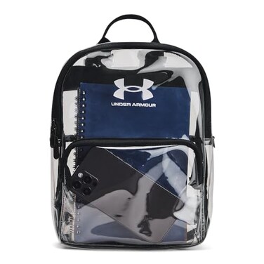 Under Armour UnisexAdult Loudon Clear Mini Backpack 960 ClearBlackWhite One Size Fits Most