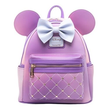 Loungefly Disney The Minnie Mouse Classic Series Womens Backpack Lavender Haze