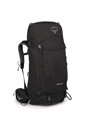 Osprey Kyte 48L Womens Backpacking Backpack with Hipbelt Black WML