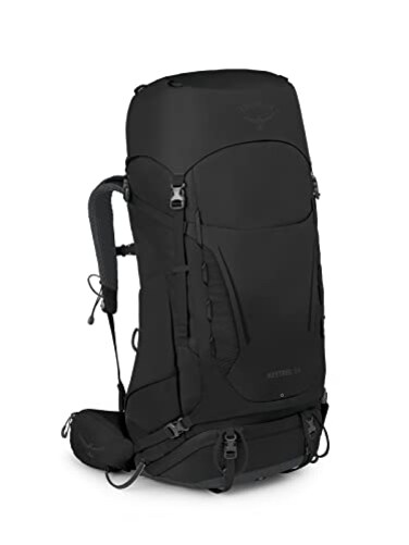 Osprey Kestrel 58L Mens Backpacking Backpack Black SM