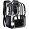 PAMANO Clear Backpack Heavy Duty Transparent See Through Bag for College Work Travel SecurityBlack
