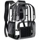 PAMANO Clear Backpack Heavy Duty Transparent See Through Bag for College Work Travel SecurityBlack