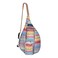 KAVU Mini Rope Sack Sling Crossbody Backpack Rainbow Run
