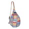 KAVU Mini Rope Sack Sling Crossbody Backpack Rainbow Run