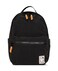 Lola California Star Medium Traditional Classic Backpack with Zipped Front Pocket and 2 Side Pockets Mondo Black