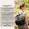 Baggallini Womens Carryall Packable Backpack Midnight Blossom