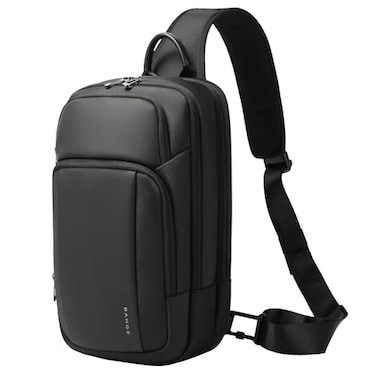BANGE Sling Bag Waterproof Shoulder bags with Pad Compartment Crossbody Backpack for Men