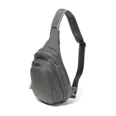 Baggallini Securtex AntiTheft Multi Zip Sling Lightweight 86x152 Travel Bag with Locking Zippers RFID Protection